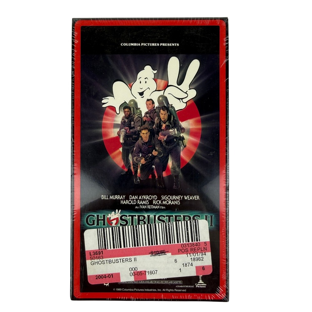 Ghostbusters II VHS‎ Movie Tape Columbia Pictures Home Video Sealed